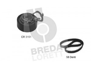 BREDA  LORETT KCD0222 paskirstymo diržo komplektas 
 Techninės priežiūros dalys -> Papildomas remontas