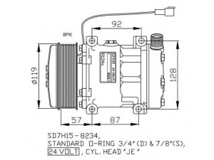 NRF 32807G kompresorius, oro kondicionierius
10115771, 10116769