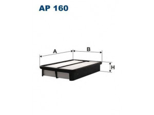 FILTRON AP160 oro filtras 
 Techninės priežiūros dalys -> Techninės priežiūros intervalai
KJ0113Z40, 1780102030, 1780115070