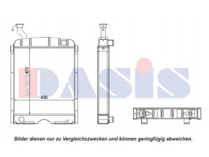 AKS DASIS 440587N radiatorius, variklio aušinimas
