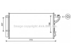 AVA QUALITY COOLING KA5255D kondensatorius, oro kondicionierius 
 Oro kondicionavimas -> Kondensatorius
976064R000