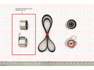 FAI AutoParts TBK115 paskirstymo diržo komplektas 
 Techninės priežiūros dalys -> Papildomas remontas
