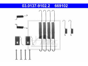 ATE 03.0137-9102.2 priedų komplektas, stabdžių trinkelės 
 Stabdžių sistema -> Būgninis stabdys -> Dalys/priedai