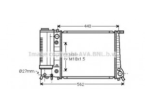AVA QUALITY COOLING BW2082 radiatorius, variklio aušinimas 
 Aušinimo sistema -> Radiatorius/alyvos aušintuvas -> Radiatorius/dalys
1712977, 1719301