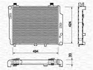 MAGNETI MARELLI 350213714000 radiatorius, variklio aušinimas 
 Aušinimo sistema -> Radiatorius/alyvos aušintuvas -> Radiatorius/dalys
2025003403