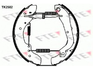 FTE TK2502 stabdžių trinkelių komplektas 
 Techninės priežiūros dalys -> Papildomas remontas
77 01 204 663, 77 01 205 725, 77 01 205 916