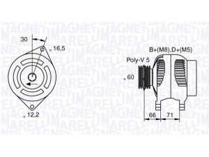 MAGNETI MARELLI 063533250580 kintamosios srovės generatorius 
 Elektros įranga -> Kint. sr. generatorius/dalys -> Kintamosios srovės generatorius
46532667, 46532668, 46813061