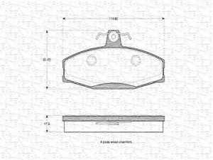 MAGNETI MARELLI 363702160641 stabdžių trinkelių rinkinys, diskinis stabdys 
 Techninės priežiūros dalys -> Papildomas remontas
115 430 280, 115 430 281, 115430280