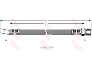 TRW PHD348 stabdžių žarnelė 
 Stabdžių sistema -> Stabdžių žarnelės
04241444, 562345, 562350, 562358