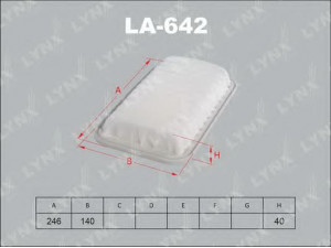 LYNXauto LA-642 oro filtras 
 Techninės priežiūros dalys -> Techninės priežiūros intervalai
17801-87400, 17801-87402-000, AY120-TY062