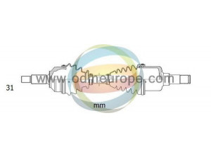 ODM-MULTIPARTS 18-271390 kardaninis velenas 
 Ratų pavara -> Kardaninis velenas
LR24759
