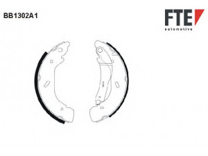 FTE BB1302A1 stabdžių trinkelių komplektas 
 Techninės priežiūros dalys -> Papildomas remontas
1425732, 4055724, 4143208, 4455986