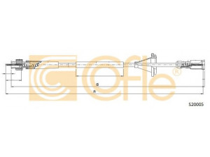 COFLE S20005 tachometro velenas 
 Elektros įranga -> Prietaisai -> Tachometro velenas
1268415