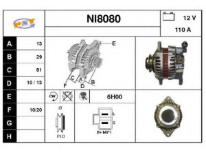 SNRA NI8080 kintamosios srovės generatorius
A3TA6581, A3TA6581A, A3TA6581ADK