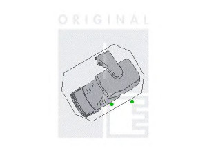 PE Automotive 2141-01583-0453-02 pakrovimo vietos veidrodis