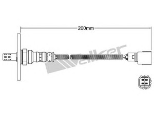 WALKER PRODUCTS 250-24866 lambda jutiklis 
 Išmetimo sistema -> Jutiklis/zondas
89465 19675