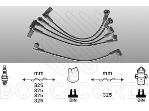 BOUGICORD 4011 uždegimo laido komplektas 
 Kibirkšties / kaitinamasis uždegimas -> Uždegimo laidai/jungtys
GHT191, GHT241, GHT191, GHT241