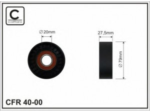 CAFFARO 40-00 kreipiantysis skriemulys, V formos rumbuotas diržas 
 Diržinė pavara -> V formos rumbuotas diržas/komplektas -> Laisvasis/kreipiamasis skriemulys
7554724, 7554724, 7554724