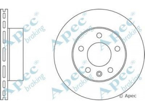 APEC braking DSK2446 stabdžių diskas 
 Stabdžių sistema -> Diskinis stabdys -> Stabdžių diskas
545110026