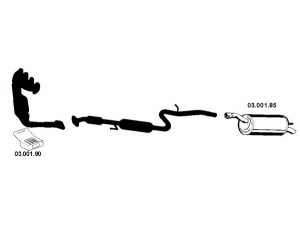 EBERSPÄCHER 032148 išmetimo sistema 
 Išmetimo sistema -> Išmetimo sistema, visa