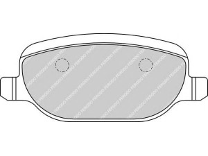 FERODO FDB1795 stabdžių trinkelių rinkinys, diskinis stabdys 
 Techninės priežiūros dalys -> Papildomas remontas
77363819, 77364273, 77365560