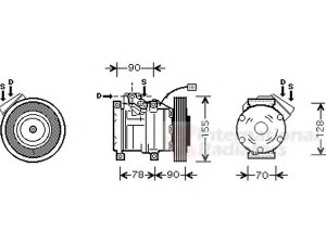 VAN WEZEL 2500K167 kompresorius, oro kondicionierius 
 Oro kondicionavimas -> Kompresorius/dalys
38810-PDA-E01