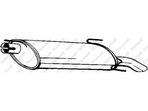 BOSAL 185-309 galinis duslintuvas 
 Išmetimo sistema -> Duslintuvas
58 52 026, 58 52 030, 58 52 904