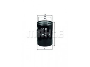 KNECHT OC 49 alyvos filtras 
 Filtrai -> Alyvos filtras
11421264508, 11421266773, 11421287836