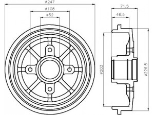 HELLA PAGID 8DT 355 300-731 stabdžių būgnas 
 Stabdžių sistema -> Būgninis stabdys -> Stabdžių būgnas
424741, 424745, 424747, 424741