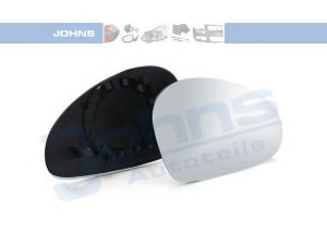 JOHNS 67 15 38-80 veidrodėlio stiklas, išorinis veidrodėlis 
 Kėbulas -> Keleivių kabina -> Veidrodėlis
6L1 857 522