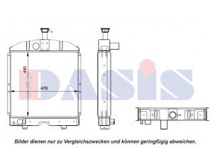 AKS DASIS 440534N radiatorius, variklio aušinimas