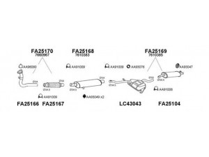 VENEPORTE 250193 išmetimo sistema 
 Išmetimo sistema -> Išmetimo sistema, visa