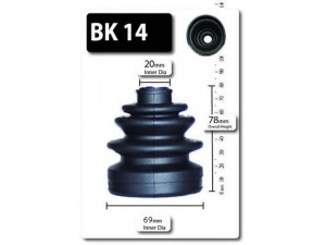 SHAFTEC BK14 gofruotoji membrana, kardaninis velenas 
 Ratų pavara -> Gofruotoji membrana