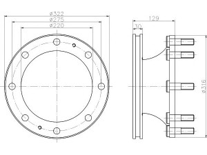 PAGID 50927 stabdžių diskas 
 Stabdžių sistema -> Diskinis stabdys -> Stabdžių diskas
1907765, 7171255