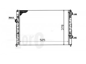 LORO 053-017-0029 radiatorius, variklio aušinimas 
 Aušinimo sistema -> Radiatorius/alyvos aušintuvas -> Radiatorius/dalys
3A0121253, 3A0121253B