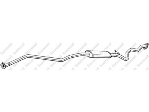 BOSAL 293-011 vidurinis duslintuvas 
 Išmetimo sistema -> Duslintuvas
18 10 7 549 426, 18 30 7 582 073