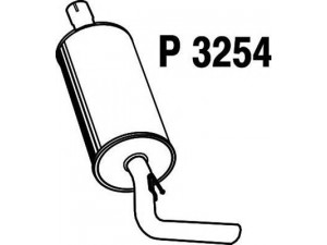 FENNO P3254 galinis duslintuvas 
 Išmetimo sistema -> Duslintuvas
21231200010