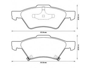 JURID 573238J stabdžių trinkelių rinkinys, diskinis stabdys 
 Techninės priežiūros dalys -> Papildomas remontas
05019803AA, 05019804AA, 5019803AA