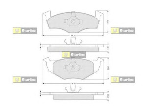 STARLINE BD S006SP stabdžių trinkelių rinkinys, diskinis stabdys 
 Techninės priežiūros dalys -> Papildomas remontas
6N0 698 151, 6N0 698 151 C, 6N0698151