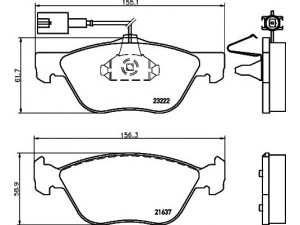 HELLA PAGID 8DB 355 008-611 stabdžių trinkelių rinkinys, diskinis stabdys 
 Techninės priežiūros dalys -> Papildomas remontas
77362228, 77365938, 9948092, 9951101