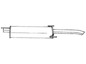 AKS DASIS SG40612 galinis duslintuvas 
 Išmetimo sistema -> Duslintuvas
5852031