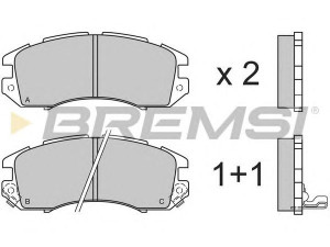 BREMSI BP2535 stabdžių trinkelių rinkinys, diskinis stabdys 
 Techninės priežiūros dalys -> Papildomas remontas
26296AA000, 26296AA020, 26296AA000