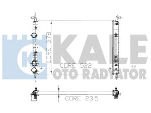 KALE OTO RADYATÖR 142800 radiatorius, variklio aušinimas 
 Aušinimo sistema -> Radiatorius/alyvos aušintuvas -> Radiatorius/dalys
46819261, 46833511