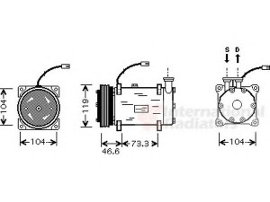VAN WEZEL 0900K215 kompresorius, oro kondicionierius 
 Oro kondicionavimas -> Kompresorius/dalys
006453FS, 6453FS, 6453JK