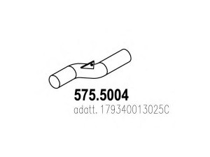 ASSO 575.5004 išleidimo kolektorius 
 Išmetimo sistema -> Išmetimo vamzdžiai
179340013025C
