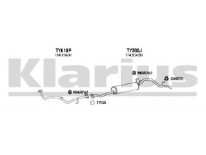 KLARIUS 900411U išmetimo sistema 
 Išmetimo sistema -> Išmetimo sistema, visa