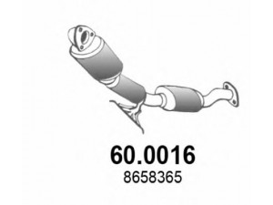 ASSO 60.0016 katalizatoriaus keitiklis 
 Išmetimo sistema -> Katalizatoriaus keitiklis
30650148, 36000051, 8603342, 8658365