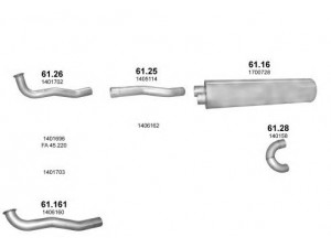 POLMO POLMO06757 išmetimo sistema 
 Išmetimo sistema -> Išmetimo sistema, visa