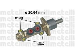 METELLI 05-0202 pagrindinis cilindras, stabdžiai 
 Stabdžių sistema -> Pagrindinis stabdžių cilindras
321 611 019N