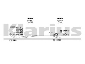 KLARIUS 630082E išmetimo sistema 
 Išmetimo sistema -> Išmetimo sistema, visa